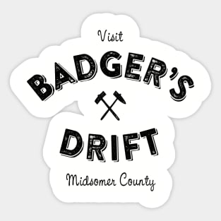 Badger's Drift Tourist Sticker